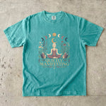 Quietly Manifesting - Moon Phase Crystal & Botanical T-Shirt