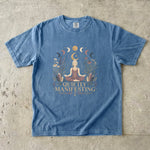 Quietly Manifesting - Moon Phase Crystal & Botanical T-Shirt