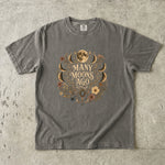 Many Moons Ago - Moon Phase Floral Celestial T-Shirt