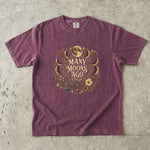 Many Moons Ago - Moon Phase Floral Celestial T-Shirt