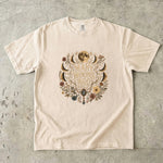 Many Moons Ago - Moon Phase Floral Celestial T-Shirt