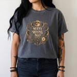 Many Moons Ago - Moon Phase Floral Celestial T-Shirt