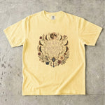 Many Moons Ago - Moon Phase Floral Celestial T-Shirt