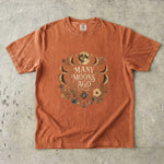 Many Moons Ago - Moon Phase Floral Celestial T-Shirt