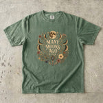 Many Moons Ago - Moon Phase Floral Celestial T-Shirt