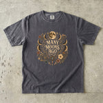Many Moons Ago - Moon Phase Floral Celestial T-Shirt