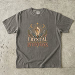 Crystal Clear Intentions - Moon Crystal Botanical T-Shirt