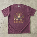 Crystal Clear Intentions - Moon Crystal Botanical T-Shirt