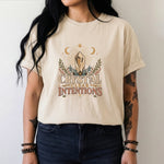 Crystal Clear Intentions - Moon Crystal Botanical T-Shirt