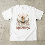 Crystal Clear Intentions - Moon Crystal Botanical T-Shirt