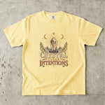 Crystal Clear Intentions - Moon Crystal Botanical T-Shirt