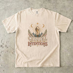 Crystal Clear Intentions - Moon Crystal Botanical T-Shirt