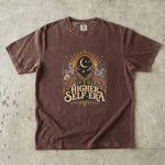 Higher Self Era - Moon Mirror Crystal & Floral T-Shirt