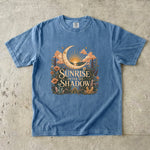 Sunrise After the Shadow - Moon Sun Crystal Floral T-Shirt