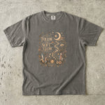 Follow the Soft Glow - Moon Crystal Botanical T-Shirt