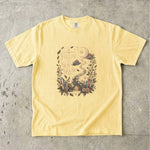 Follow the Soft Glow - Moon Crystal Botanical T-Shirt