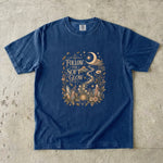 Follow the Soft Glow - Moon Crystal Botanical T-Shirt