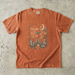 Follow the Soft Glow - Moon Crystal Botanical T-Shirt