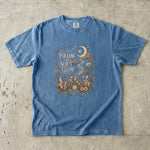 Follow the Soft Glow - Moon Crystal Botanical T-Shirt