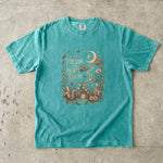 Follow the Soft Glow - Moon Crystal Botanical T-Shirt