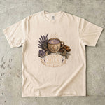 Moon Milk Mystic T-Shirt - Celestial Lavender, Crystal & Cozy Moon Design