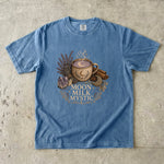 Moon Milk Mystic T-Shirt - Celestial Lavender, Crystal & Cozy Moon Design