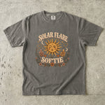 Solar Flare Softie T-Shirt - Whimsical Sun, Moon & Crystal Celestial Design