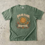 Solar Flare Softie T-Shirt - Whimsical Sun, Moon & Crystal Celestial Design