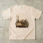 Oracle of Ordinary Days T-Shirt - Cozy Celestial Tea, Candle & Crystal Design