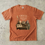 Oracle of Ordinary Days T-Shirt - Cozy Celestial Tea, Candle & Crystal Design