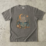 Low Tide Lunar T-Shirt - Coastal Moon, Seashell & Crystal Design