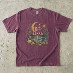Low Tide Lunar T-Shirt - Coastal Moon, Seashell & Crystal Design