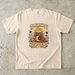 Horoscope Honey T-Shirt - Celestial Honey Jar, Bees & Crystal Design