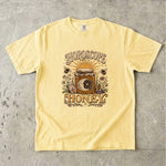 Horoscope Honey T-Shirt - Celestial Honey Jar, Bees & Crystal Design
