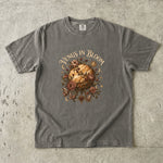 Venus in Bloom T-Shirt - Floral Planet, Celestial Rose & Crystal Design