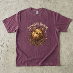 Venus in Bloom T-Shirt - Floral Planet, Celestial Rose & Crystal Design