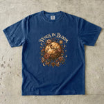 Venus in Bloom T-Shirt - Floral Planet, Celestial Rose & Crystal Design