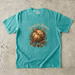 Venus in Bloom T-Shirt - Floral Planet, Celestial Rose & Crystal Design
