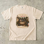Crystal Moon Market T-Shirt - Celestial Crystals, Herbs & Botanical Shop Design