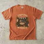 Crystal Moon Market T-Shirt - Celestial Crystals, Herbs & Botanical Shop Design
