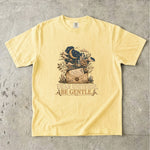 Dear Universe, Be Gentle T-Shirt - Celestial Letter, Moon & Botanical Crystal Design