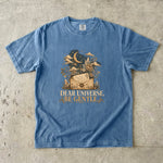 Dear Universe, Be Gentle T-Shirt - Celestial Letter, Moon & Botanical Crystal Design