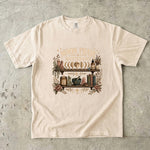 Moon Phase Maintenance T-Shirt - Lunar Cycles, Crystals & Botanical Shelf Design