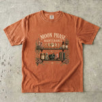 Moon Phase Maintenance T-Shirt - Lunar Cycles, Crystals & Botanical Shelf Design