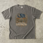 Stars Over Sagebrush T-Shirt - Desert Moon, Western Botanical & Crystal Design
