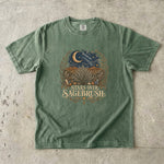 Stars Over Sagebrush T-Shirt - Desert Moon, Western Botanical & Crystal Design