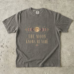 The Moon Knows My Name T-Shirt - Vintage Moon Phase Celestial Shirt
