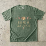 The Moon Knows My Name T-Shirt - Vintage Moon Phase Celestial Shirt