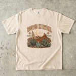 Rooted in Ritual T-Shirt - Desert Moon Crystal Botanical Shirt
