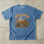 Rooted in Ritual T-Shirt - Desert Moon Crystal Botanical Shirt